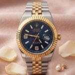 Rolex Dama Oyster Oro/Acero Esfera Azul