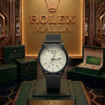 Rolex Malla Negra - Fondo Crema