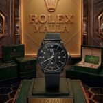 Rolex Malla Negra  Fondo Negro