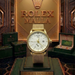 Rolex Malla Oro  Fondo Crema