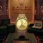 Rolex Malla Oro  Fondo Oro