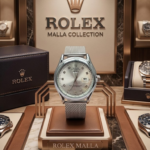Rolex Malla Plata  Fondo Plata
