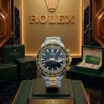 Rolex Oyster Chrono Bisel Dorado  Esfera Negra  Caja Mixta