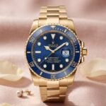 Rolex Submariner Dama Full Oro Esfera Azul