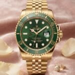 Rolex Submariner Dama Full Oro Esfera Verde