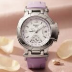 Tissot T-Race Dama Acero Esfera Blanca / Correa Lila