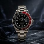 Rolex Submarino Bisel Rojo y Negro  Esfera Negra  Acero
