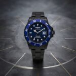 Pro Diver Bisel Azul Esfera Azul Caja Negra